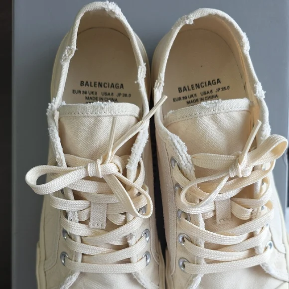 Balenciaga Beige Canvas Sneakers - Picture 6 of 10